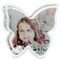 Butterfly Glittery Clear Acrylic Plastic Water Globe Picture Frame